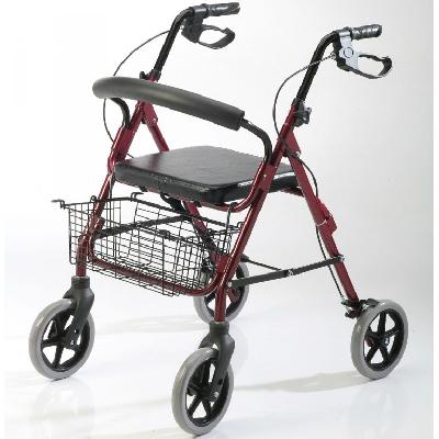 ANDADOR PLEGABLE CON ASIENTO Y FRENO